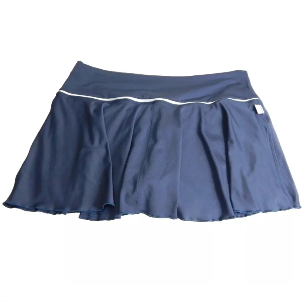 Nike Gray Ruffle Edge Tennis Skort